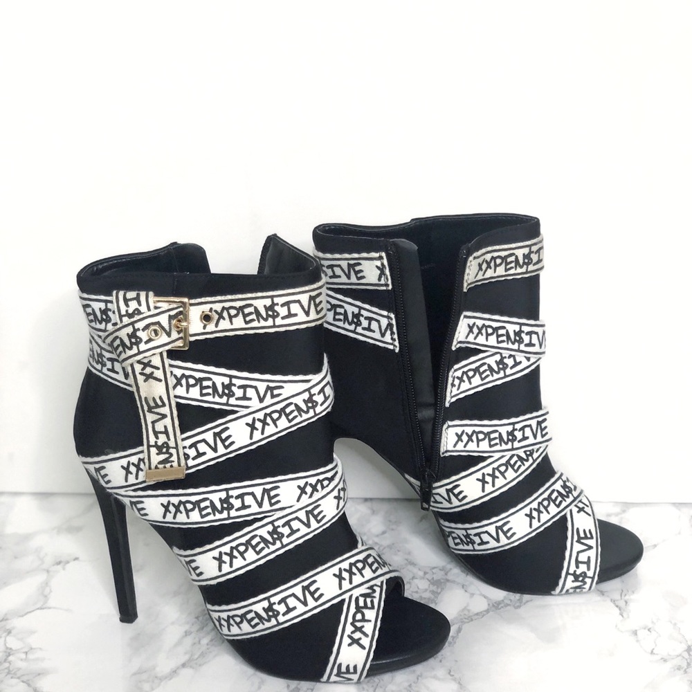 [Like New] Open toe Booties